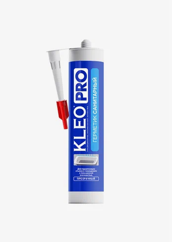Герметик  "KLEO PRO" санитарный  прозрачный (280мл) (уп.12шт) купить в липецке