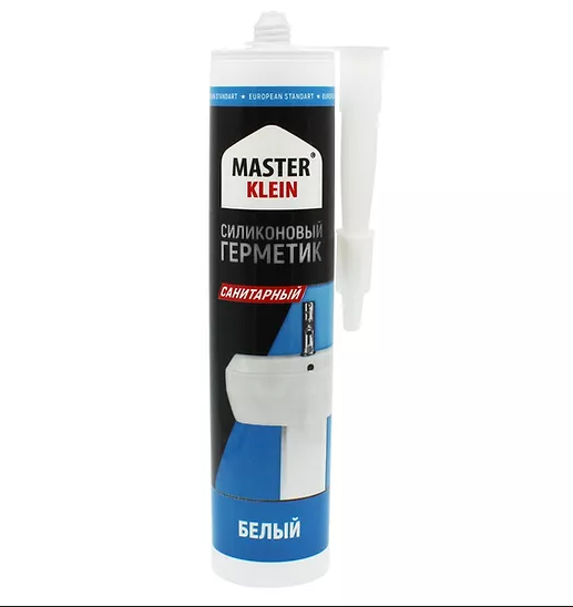 Герметик  "Master Klein" силиконовый санитарный белый (280мл) (уп.12шт) купить в липецке
