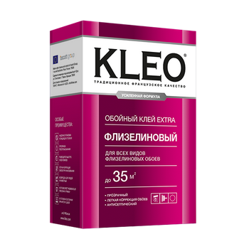 Клей "KLEO" EХTRA для флизелиновых обоев (250г/30м2) (уп.20шт) купить в липецке
