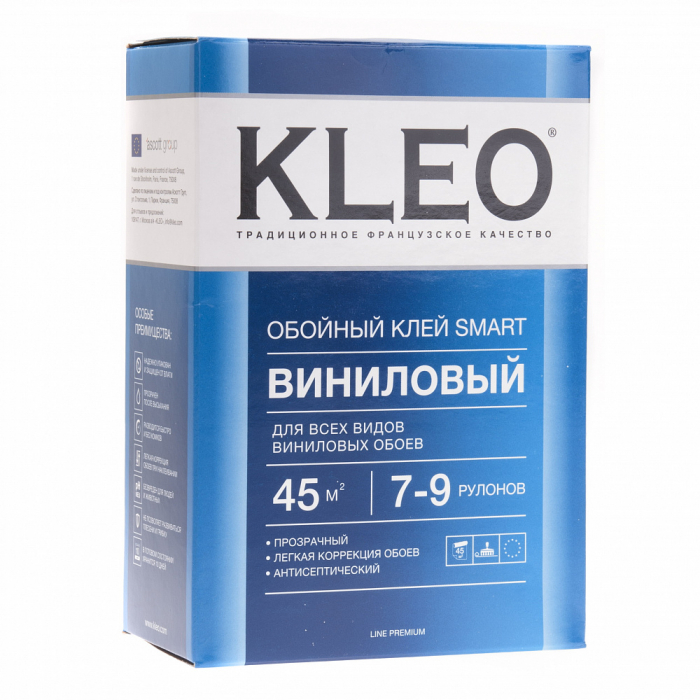 Клей "KLEO SMART" для виниловых обоев (7-9 рул./35-45м2) (уп.20шт) купить в липецке