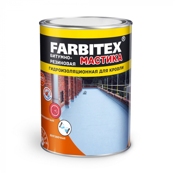 Мастика битумно-резиновая FARBITEX (2 кг)  купить в липецке