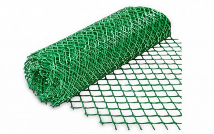 Решетка садовая ПВХ яч.30х30мм (1х20м) рулон 20м2, цв. зеленый купить в липецке