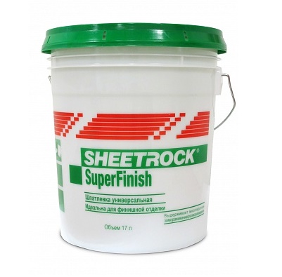 Шпаклевка готовая "SHEETROCK SuperFinish" 17л/28кг (уп.33шт) купить в липецке