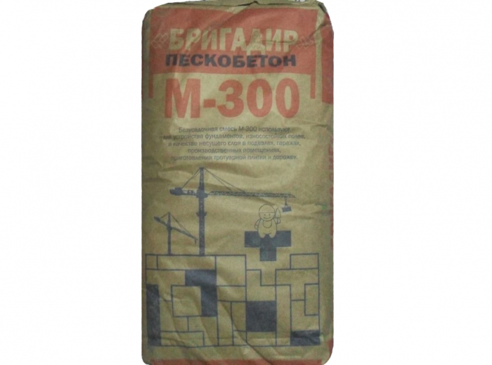 Цементно- песчаная смесь М-300 БРИГАДИР 25кг. (64шт.) купить в липецке