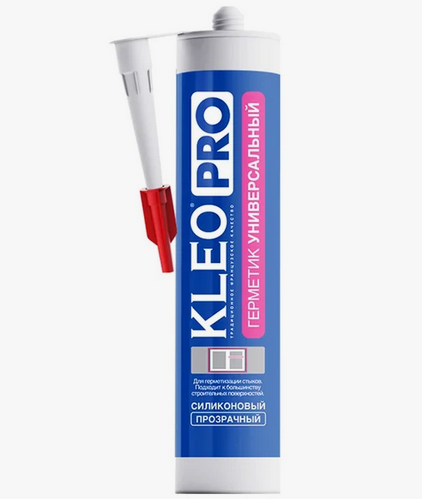 Герметик  "KLEO PRO" универсальный прозрачный (280мл) (уп.12шт) купить в липецке